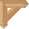 Ekena Millwork Traditional Arts & Crafts Rough Sawn Bracket, Western Red Cedar, 6"W x 24"D x 24"H BKT06X24X24TRA03RWR - alternate 3